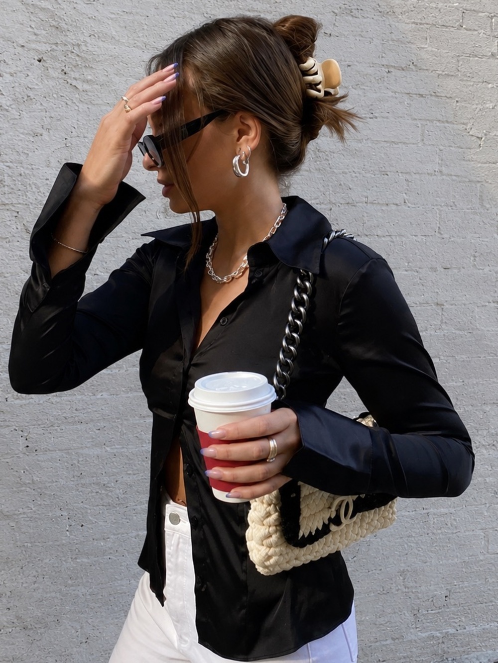 Weworewhat Danielle Bernstein Traditional Chameuse Button Down